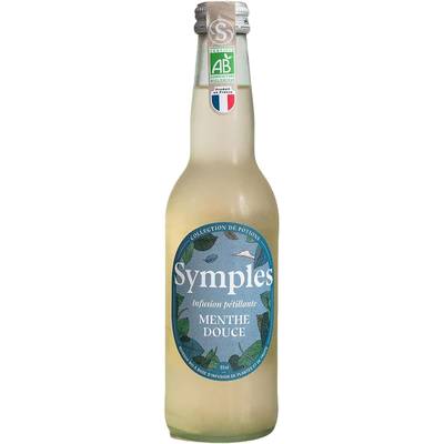 Symples Infusion pétillante menthe douce Bio, 33cl
