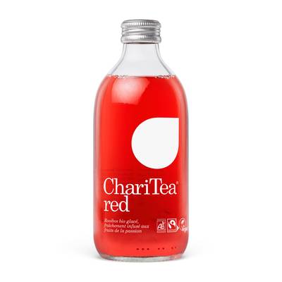 ChariTea Infusion glacé rooibos passion bio, 33cl