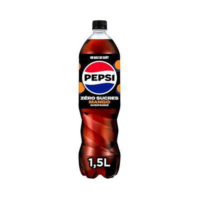 Pepsi Soda zéro saveur mangue, 1,5L