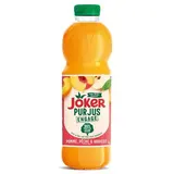 Joker Pur jus pomme pêche abricot sans sucres ajoutés, 1L