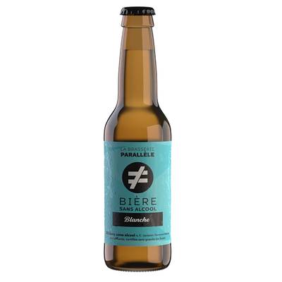 La Brasserie Parallèle Bière blanche sans alcool bio 0.5°, 33cl