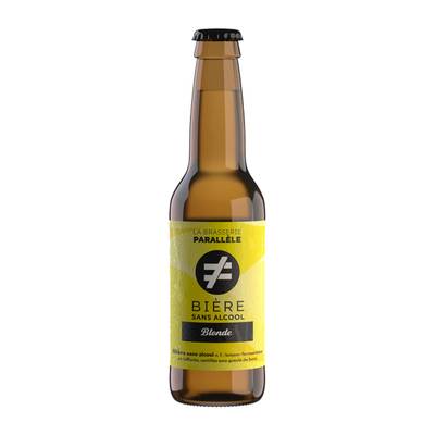 La Brasserie Parallèle Bière blonde sans alcool 0.5° bio, 33cl