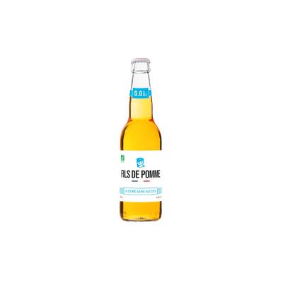 Fils de Pomme Cidre sans alcool bio 0°- Cuvée Le Sage, 33cl