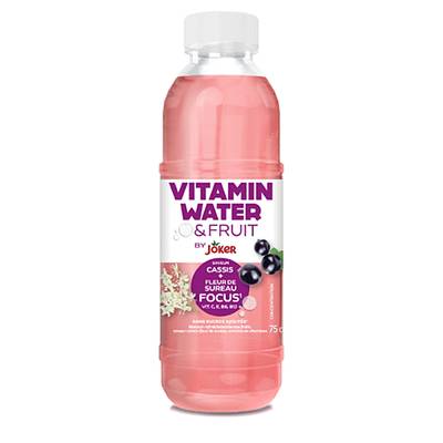 Joker Vitamin Water & Fruit Eau aromatisée cassis fleur de sureau, 75cl