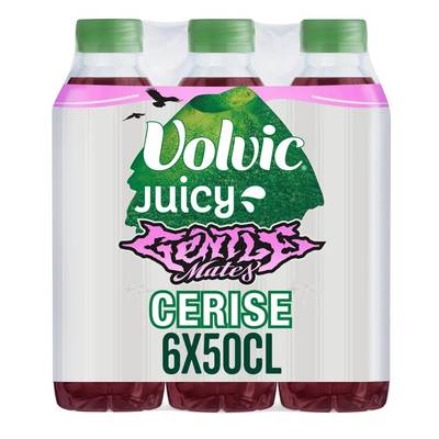 Volvic Eau au jus de cerise, 6x50cl