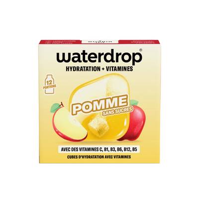 Waterdrop Cubes d'hydratation saveur pomme - 12 cubes, 25g