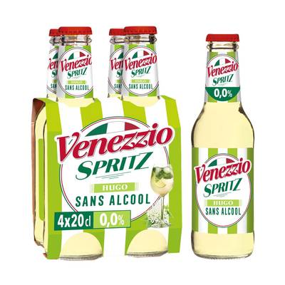 Venezzio Spritz fleur de sureau sans alcool, 4x20cl