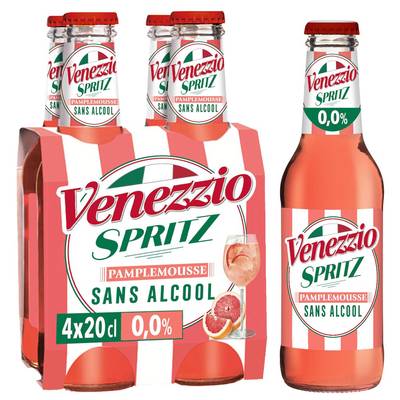 Venezzio Spritz pamplemousse sans alcool, 4x20cl