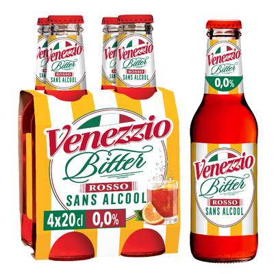 Venezzio Apéritif bitter sans alcool, 4x20cl
