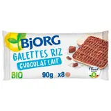 Bjorg Galettes Riz Chocolat au Lait Bio, 90g