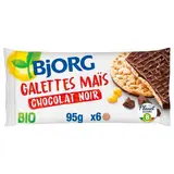 Bjorg Galettes de maïs chocolat noir bio, 95g