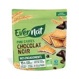 Evernat Mini biscuit carré chocolat noir bio, 180g