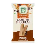 Jardin Bio Etic Fines gaufrettes chocolat Bio, 14 biscuits - 200g