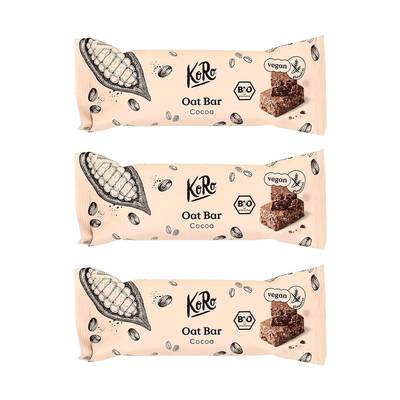 Koro Barre d'avoine au cacao bio, Lot de 3x60g