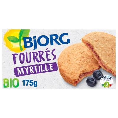 Bjorg Fourrés à la myrtille Bio, 175g