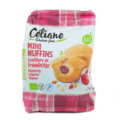 Céliane Moelleux Coeur Framboise bio sans gluten, 200g
