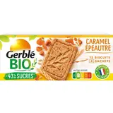 Gerblé Bio 12 Sablés Caramel Epeautre Bio -43% de sucres en moins, 132g