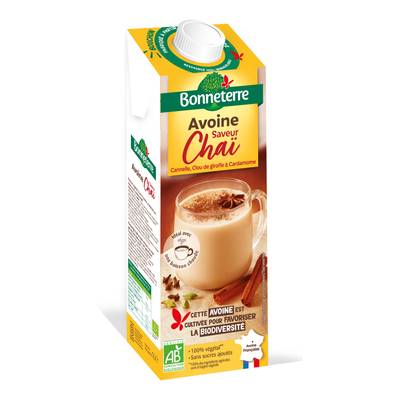Bonneterre Boisson Avoine Chaï Bio, 1L