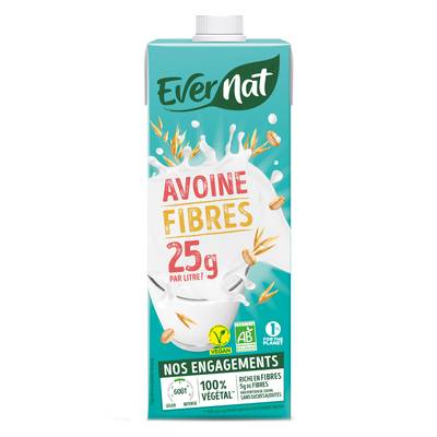 Evernat Boisson Avoine fibres bio, 1L