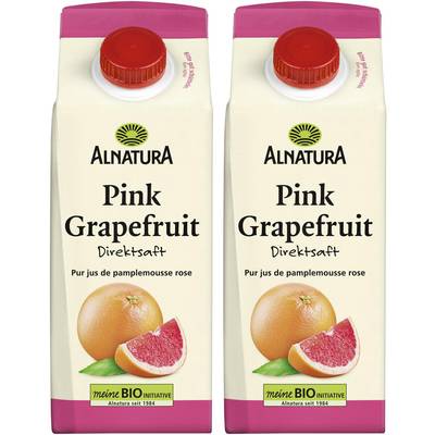 Alnatura Jus de pamplemousse rose bio, Lot de 2x75cl