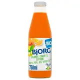 Bjorg Jus Vitalité Orange, Carotte, Citron Bio sans sucre ajouté, 75cl