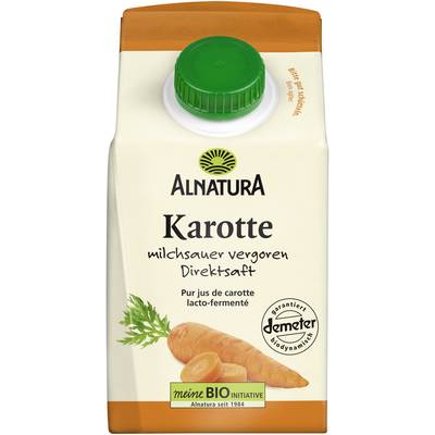 Alnatura Jus de carotte Lacto fermenté Bio Demeter, 50cl