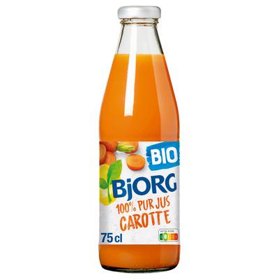 Bjorg Jus de carottes bio sans sucre ajouté, 75cl