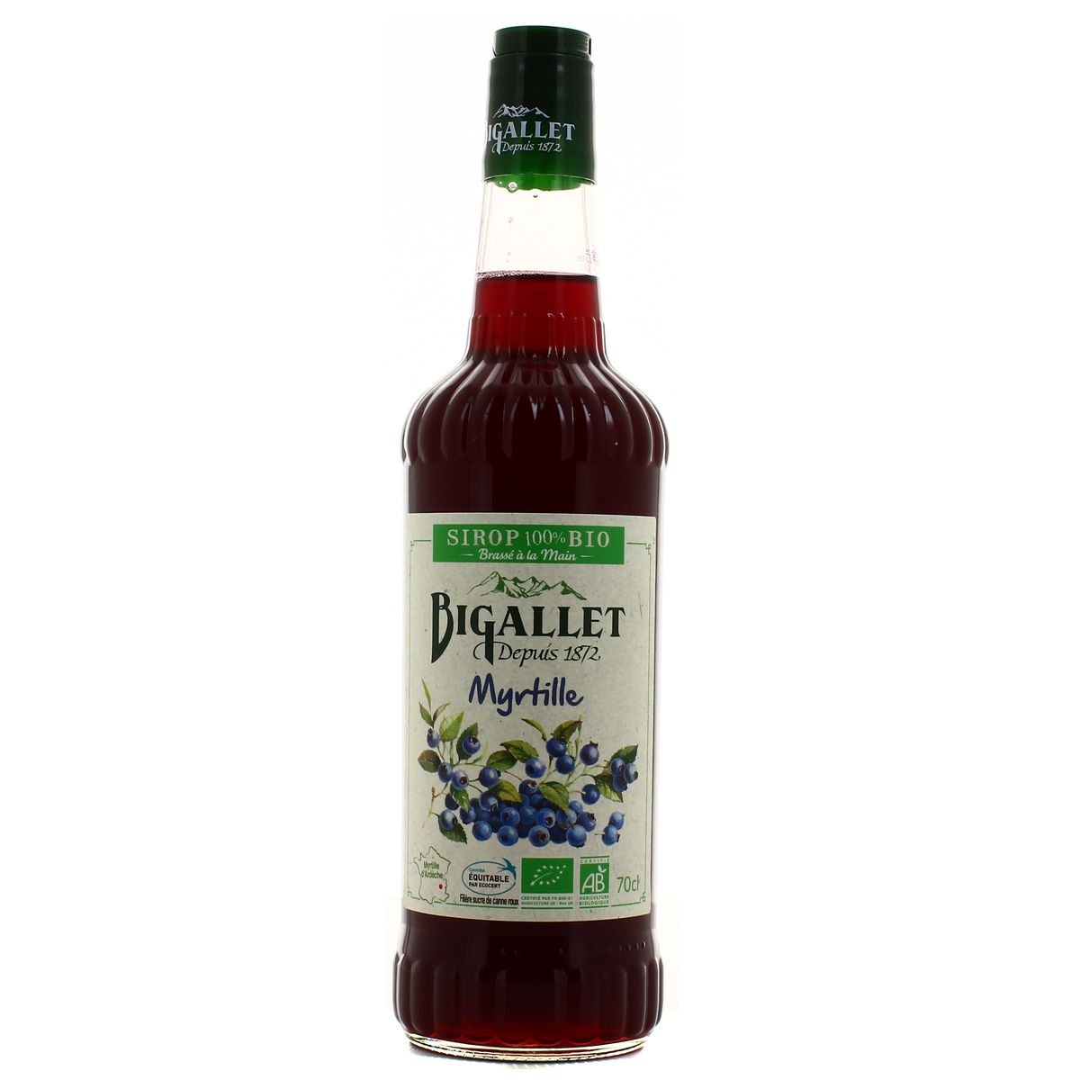 Bigallet Sirop de Myrtille BIO, 70cl