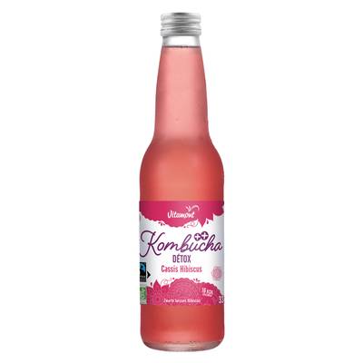 Vitamont Kombucha Detox Cassis Hibiscus bio, 33cl