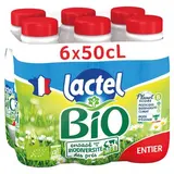 Lactel Lait Bio entier 3,6% mg, 6x50cl