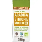 Ethiquable - Commerce Equitable Café Moulu Arabica Bio d'Ethiopie, 250g