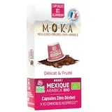 Moka Café bio Mexique capsule biodégradable sans aluminium, 10 capsules