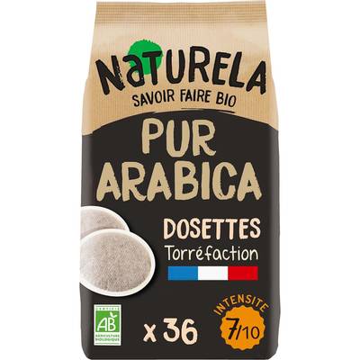 Naturela Café en Dosettes Pur Arabica Bio, 36 dosettes