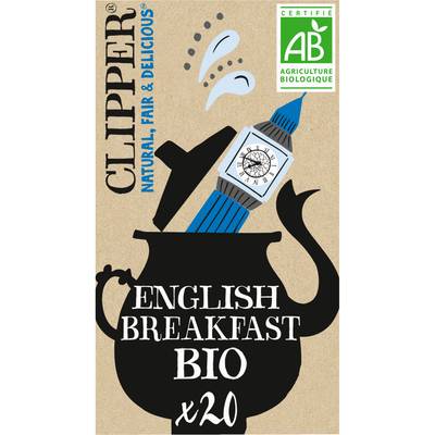 Clipper Thé Noir English Breakfast Bio, 20 sachets