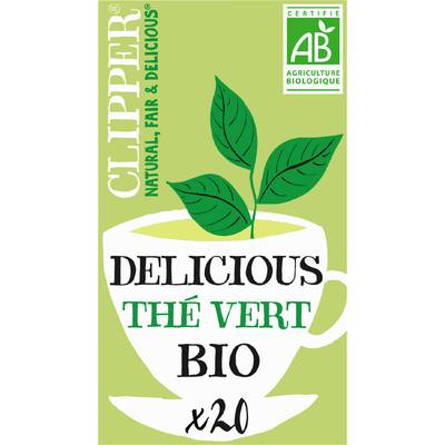 Clipper Thé vert bio, 20 sachets