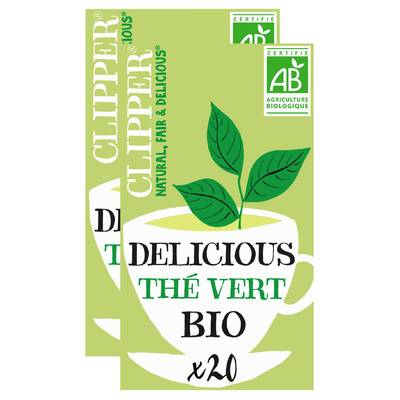 Clipper Thé vert bio, Lot de 2x20 sachets
