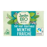 Jardin Bio Etic Thé Vert Menthe Fraîche Bio, 20 sachets