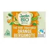 Jardin Bio Etic Thé vert orange bergamote bio, 20 sachets