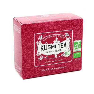 Kusmi Tea Rooibos Vanille Bio, 20 sachets