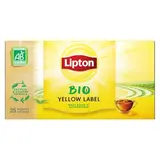 Lipton Thé noir bio yellow lable, 25 sachets