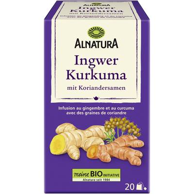 Alnatura Infusion Gingembre Curcuma Bio, 20 sachets