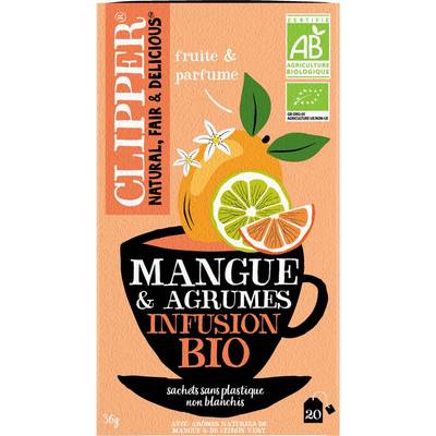 Clipper Infusion mangue et agrumes bio, 20 sachets