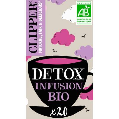 Clipper Infusion Détox Bio, 20 sachets