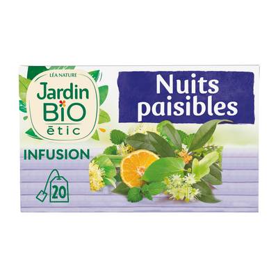 Jardin Bio Etic Infusion Nuit Paisible Bio, 20 sachets