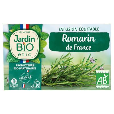 Jardin Bio Etic Infusion Romarin de France Bio, 20 sachets