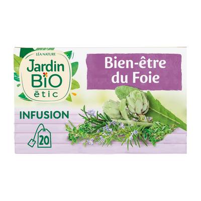 Jardin Bio Etic Infusion Bien-être du Foie Bio, 20 sachets