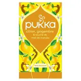 Pukka Infusion Citron Gingembre Miel Bio, 20 sachets