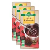 Bonneterre Chocolat noir pâtissier bio 60%, Lot de 3x200g