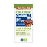 Ethiquable - Commerce Equitable Chocolat noir Gianduja inense 42% Cacao Bio du Nicaragua, 100g