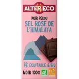 Alter Eco - Commerce Equitable Chocolat noir bio au sel rose de l'Himalaya, 100g